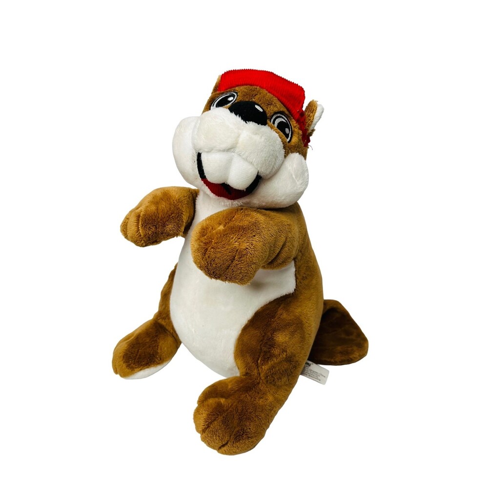 Jaag Buc-ee's Bucee The Beaver Plush Stuffed Animal Toy 11" Red Hat